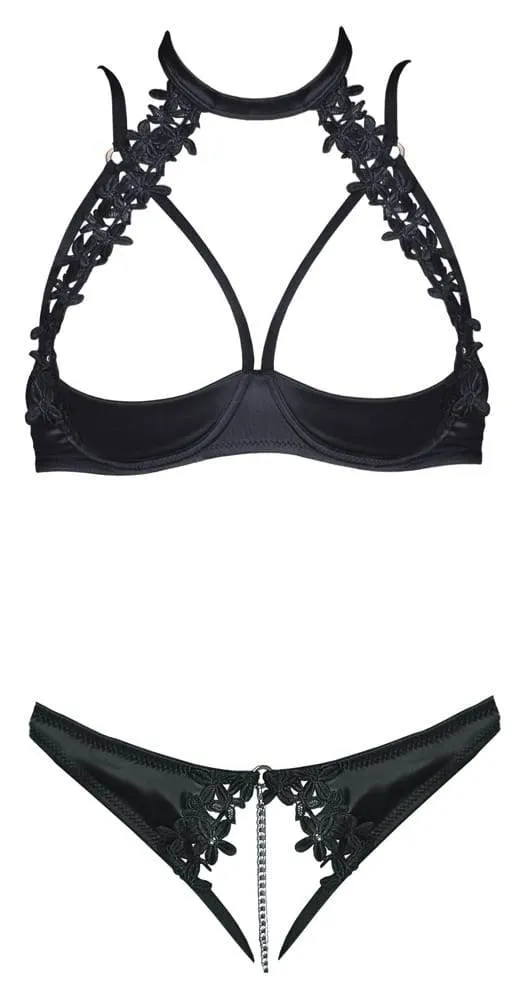 Cottelli LINGERIE - Stickerei-Hebe & String ouvert (75B/S) 80B/M Cottelli LINGERIE - Stickerei-Hebe & String ouvert (75B/S) 80B/M