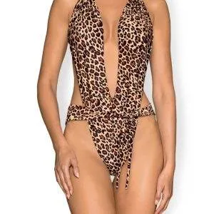 Obsessive Badeanzug Leo - Trendiger Einteiler für Schwimmen & Sonnen Leopardenmuster S-L Obsessive Badeanzug Leo - Trendiger Einteiler für Schwimmen & Sonnen Leopardenmuster S-L – Bild 2