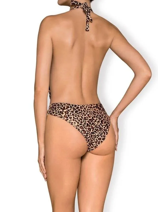 Obsessive Badeanzug Leo - Trendiger Einteiler für Schwimmen & Sonnen Leopardenmuster S-L Obsessive Badeanzug Leo - Trendiger Einteiler für Schwimmen & Sonnen Leopardenmuster S-L
