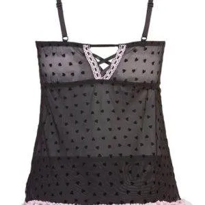 Cottelli LINGERIE - Spitzen Set mit Schleife Schwarz/Rosa M Cottelli LINGERIE - Spitzen Set mit Schleife Schwarz/Rosa M – Bild 5