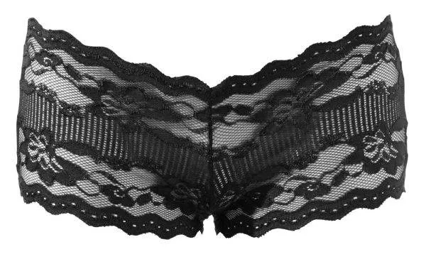 Cottelli LINGERIE - Verführerische Spitzen-Panty mit Rückenbindung S Cottelli LINGERIE - Verführerische Spitzen-Panty mit Rückenbindung S