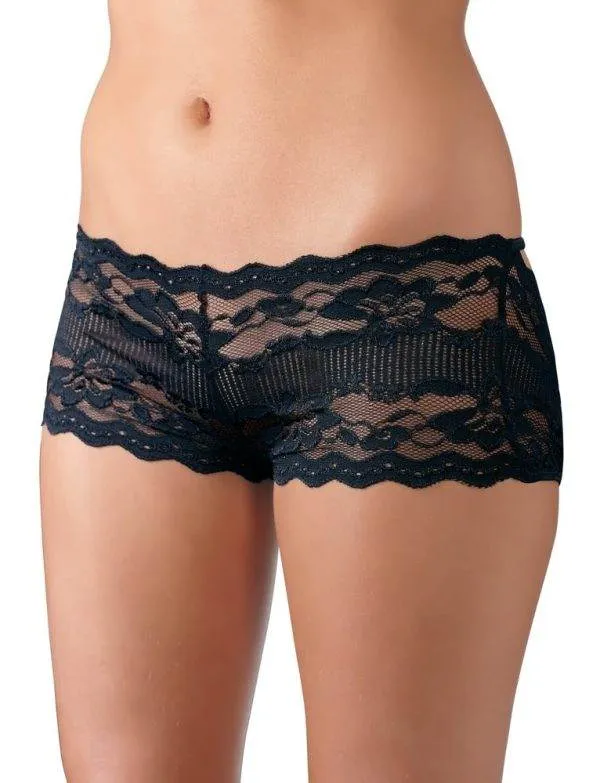 Cottelli LINGERIE - Verführerische Spitzen-Panty mit Rückenbindung S Cottelli LINGERIE - Verführerische Spitzen-Panty mit Rückenbindung S