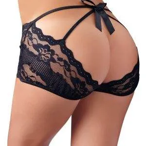 Cottelli LINGERIE - Verführerische Spitzen-Panty mit Rückenbindung S Cottelli LINGERIE - Verführerische Spitzen-Panty mit Rückenbindung S – Bild 3