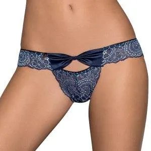 Obsessive Auroria - Edler Slip in Blau Blau/Grau S/M Obsessive Auroria - Edler Slip in Blau Blau/Grau S/M – Bild 1