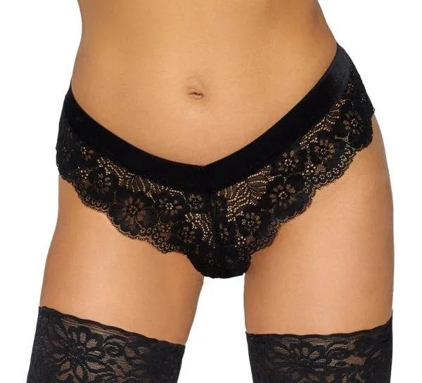 Cottelli LINGERIE - Spitzenpanty mit abnehmbarer Kette S Cottelli LINGERIE - Spitzenpanty mit abnehmbarer Kette S