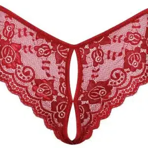 Cottelli LINGERIE - Verführerischer Slip ouvert in Rot M Cottelli LINGERIE - Verführerischer Slip ouvert in Rot M – Bild 5