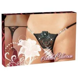Cottelli LINGERIE String Strass - Sexy bis ins Detail! M/L Cottelli LINGERIE String Strass - Sexy bis ins Detail! M/L – Bild 5