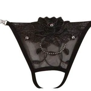 Cottelli LINGERIE String Strass - Sexy bis ins Detail! M/L Cottelli LINGERIE String Strass - Sexy bis ins Detail! M/L – Bild 4