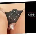 Cottelli LINGERIE String Strass - Sexy bis ins Detail! S/M