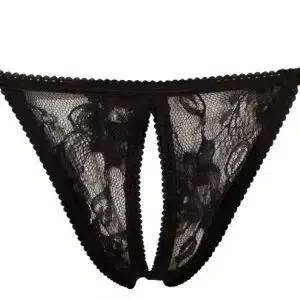 NO:XQSE String Ouvert - Verführerischer offener Schritt aus floraler Spitze S-L NO:XQSE String Ouvert - Verführerischer offener Schritt aus floraler Spitze S-L – Bild 4