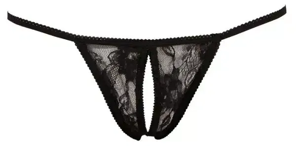 NO:XQSE String Ouvert - Verführerischer offener Schritt aus floraler Spitze S-L NO:XQSE String Ouvert - Verführerischer offener Schritt aus floraler Spitze S-L