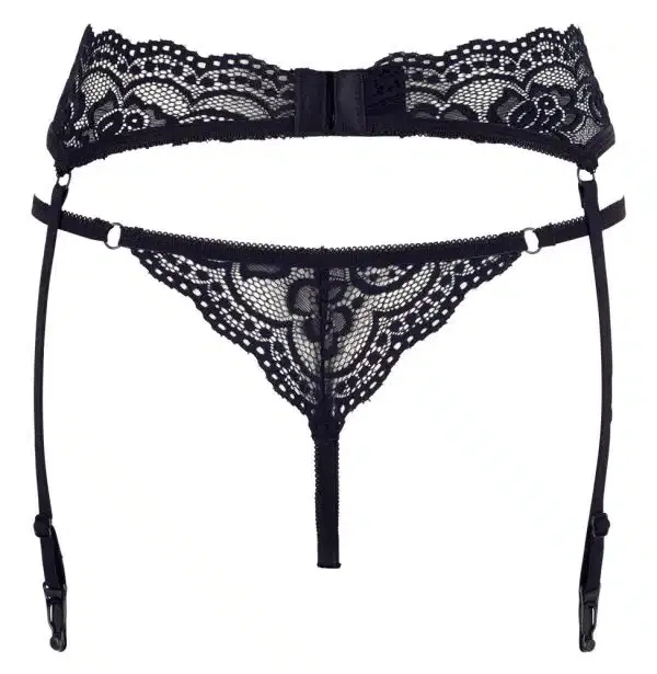 Cottelli LINGERIE - Spitzen-Set mit Strapsgurt L Cottelli LINGERIE - Spitzen-Set mit Strapsgurt L