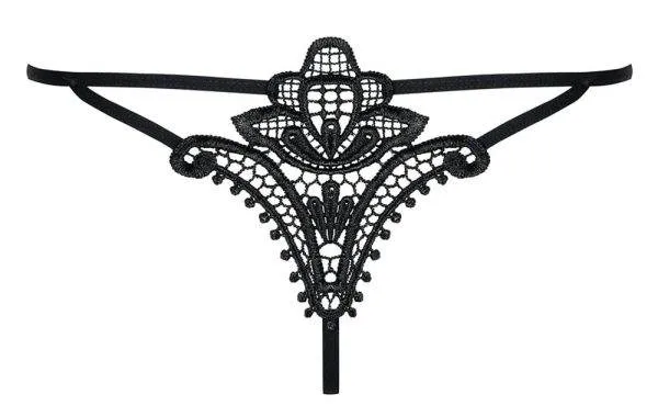 Obsessive String Luiza - Knapp geschnitten & mit Stickerei L/XL Obsessive String Luiza - Knapp geschnitten & mit Stickerei L/XL