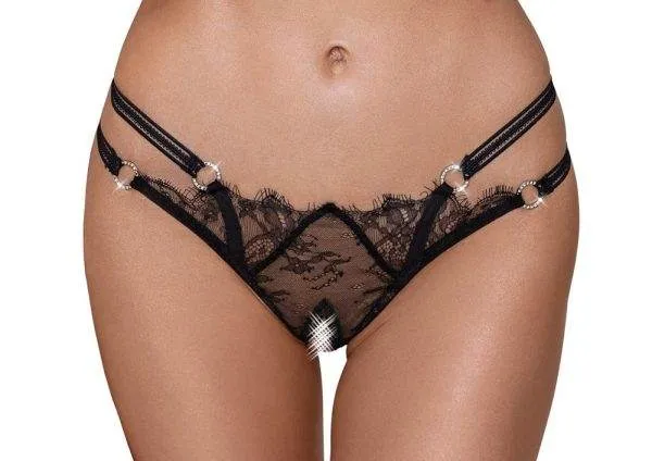 Cottelli LINGERIE - Verführerischer Riostring mit Strassringen M/L Cottelli LINGERIE - Verführerischer Riostring mit Strassringen M/L