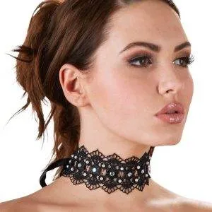 Cottelli ACCESSOIRES - Glamour Halsband mit Strass unisize Cottelli ACCESSOIRES - Glamour Halsband mit Strass unisize – Bild 2