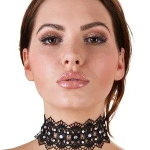 Cottelli ACCESSOIRES - Glamour Halsband mit Strass unisize Cottelli ACCESSOIRES - Glamour Halsband mit Strass unisize – Bild 3