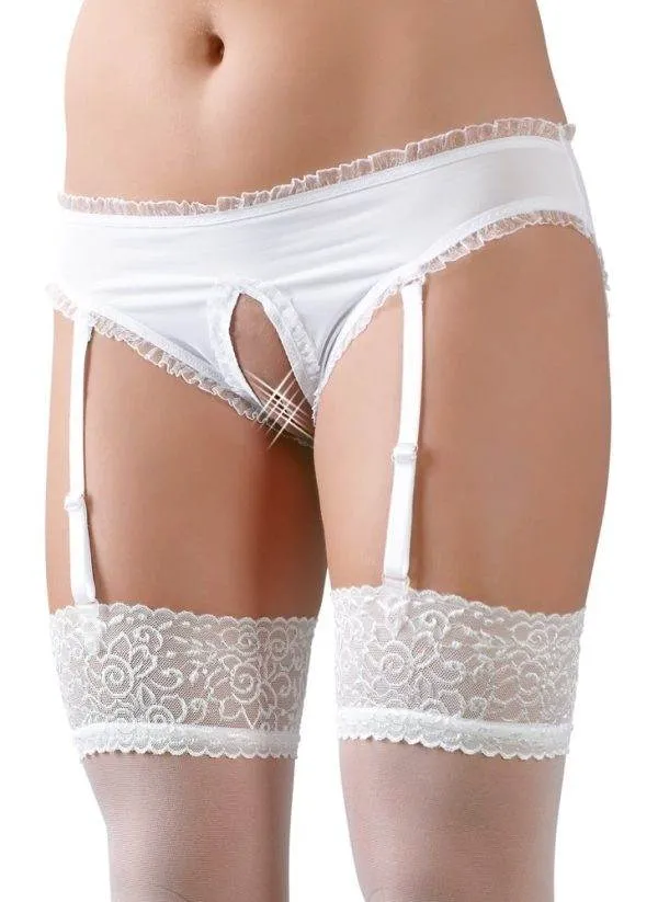 Cottelli COSTUMES Schulmädchen Set - Krawatte, Top, Rock, Slip Weiß/Blau/Grün XL Cottelli COSTUMES Schulmädchen Set - Krawatte, Top, Rock, Slip Weiß/Blau/Grün XL