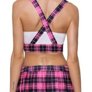 Cottelli COSTUMES Schulmädchen Set - Karo-Look Pink/Schwarz/Weiß S Cottelli COSTUMES Schulmädchen Set - Karo-Look Pink/Schwarz/Weiß S – Bild 5