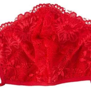 Maske Spitze rot