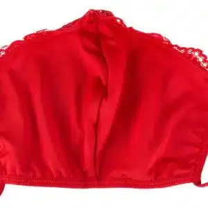 Maske Spitze rot Maske Spitze rot – Bild 3