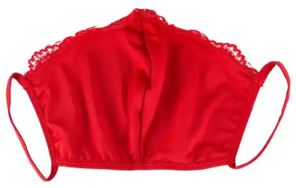 Maske Spitze rot