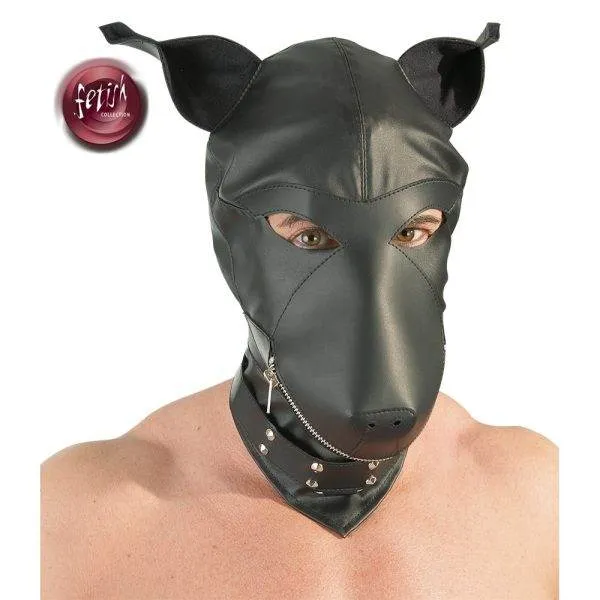Fetish Collection - Lederimitat Hundemaske S-L Fetish Collection - Lederimitat Hundemaske S-L