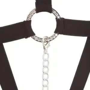 Bad Kitty Bondage-Einteiler mit Strassringen und Druckknöpfen S-L Bad Kitty Bondage-Einteiler mit Strassringen und Druckknöpfen S-L – Bild 4