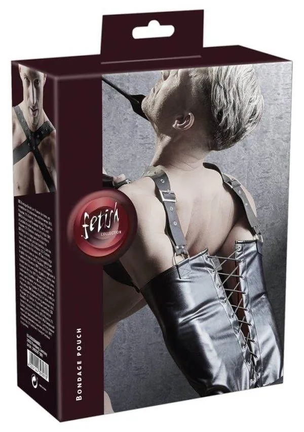 Fetish Collection Armsack - Edle Leder-Optik, verstellbarer Schulterriemen