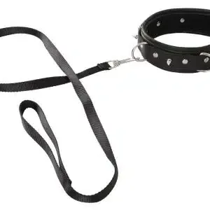 Vegan Fetish Halsfessel mit Spikes & D-Ringen Vegan Fetish Halsfessel mit Spikes & D-Ringen – Bild 2