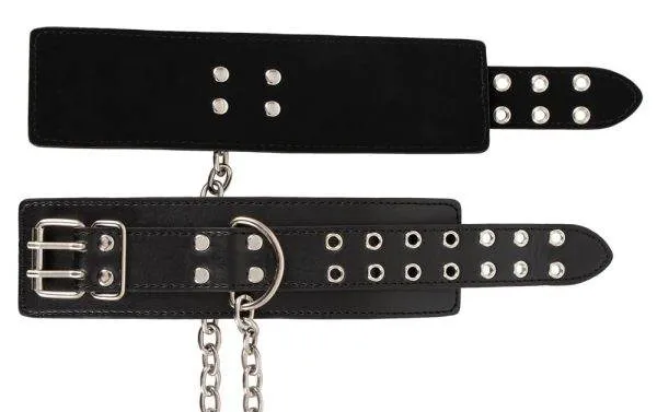 Fetish Collection - Handfesseln mit Analplug Schwarz/Silber Fetish Collection - Handfesseln mit Analplug Schwarz/Silber