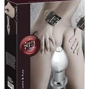 Fetish Collection - Handfesseln mit Analplug Schwarz/Silber Fetish Collection - Handfesseln mit Analplug Schwarz/Silber – Bild 1