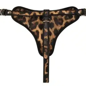 Leopard Frenzy - Verstellbarer Strap-on-String Leo/Schwarz S-L Leopard Frenzy - Verstellbarer Strap-on-String Leo/Schwarz S-L – Bild 4