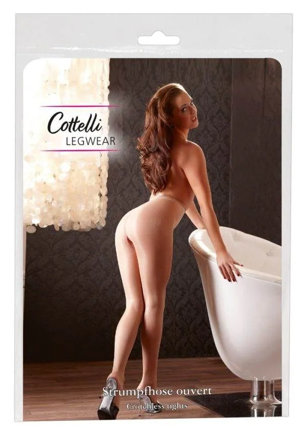 Cottelli LEGWEAR - Ouvert Strumpfhose, hautfarben, 20 den 5