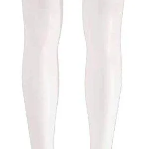 Cottelli LEGWEAR - Spitzenweiße halterlose Strümpfe (17 den) mit rutschfestem Silikonband XS Cottelli LEGWEAR - Spitzenweiße halterlose Strümpfe (17 den) mit rutschfestem Silikonband XS – Bild 5
