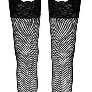 Cottelli LEGWEAR - Netzstrümpfe mit Spitze und Schnürung M/L Cottelli LEGWEAR - Netzstrümpfe mit Spitze und Schnürung M/L – Bild 4