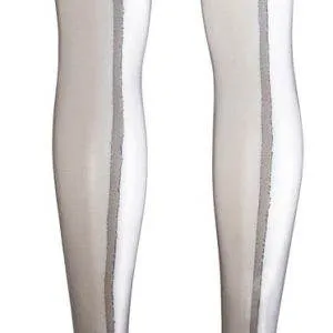 Cottelli LEGWEAR - Silber-Spitze & Ziernaht - Streckt optisch die Beine Schwarz/Silber S Cottelli LEGWEAR - Silber-Spitze & Ziernaht - Streckt optisch die Beine Schwarz/Silber S – Bild 3