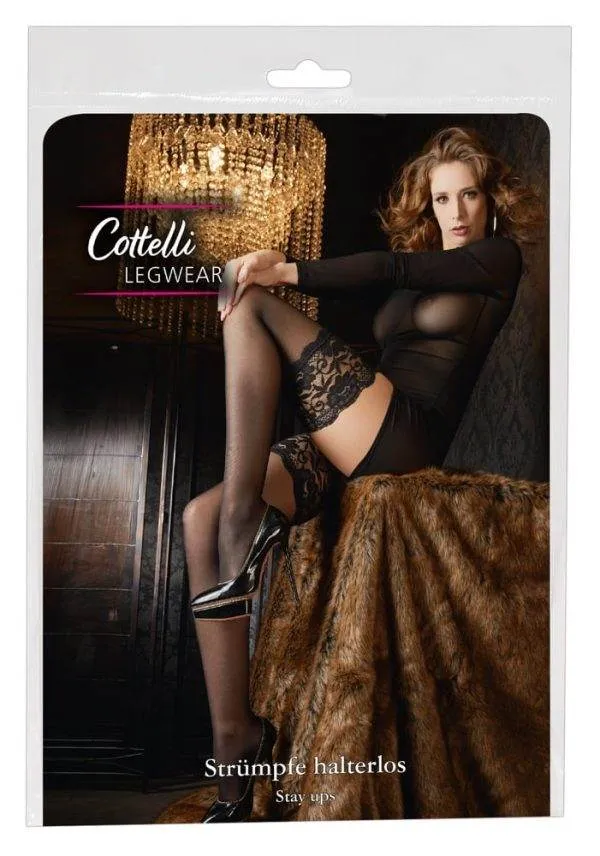 25205911611_verp Cottelli LEGWEAR - Elegante Halterlose Strümpfe 4