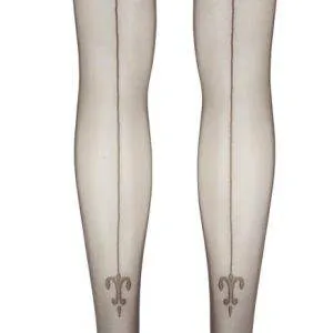 Cottelli LEGWEAR - Lilien-umrahmte Nahtstrümpfe 3 Cottelli LEGWEAR - Lilien-umrahmte Nahtstrümpfe 3 – Bild 4