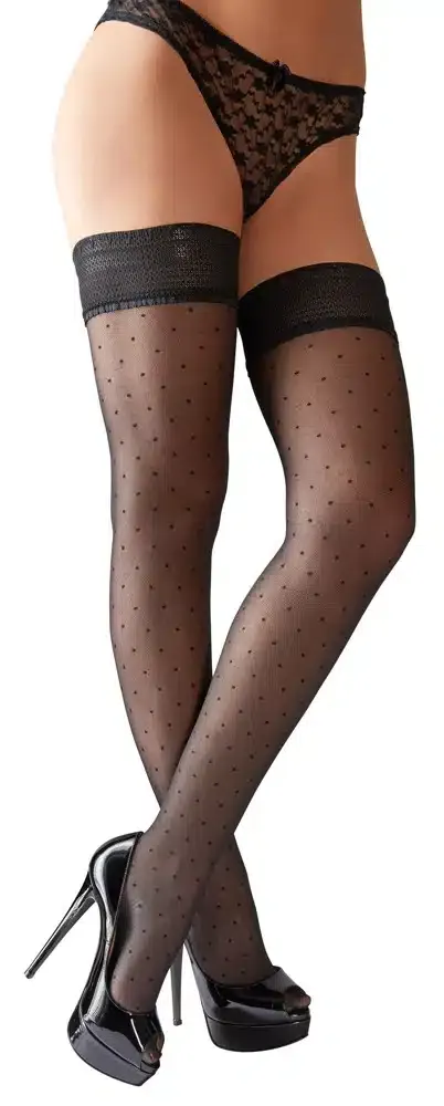 Cottelli LEGWEAR - Pünktchen Strümpfe 5