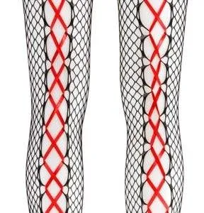 Cottelli LEGWEAR - Ouvert Strapsstrumpfhose Schwarz/Rot L/XL Cottelli LEGWEAR - Ouvert Strapsstrumpfhose Schwarz/Rot L/XL – Bild 4