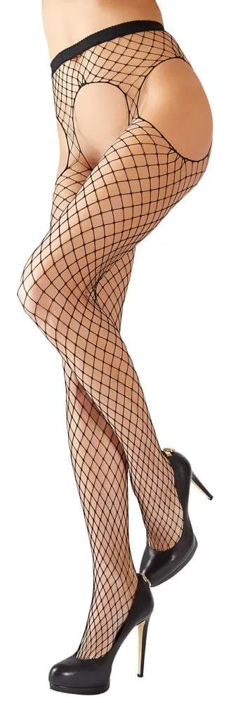 Cottelli LEGWEAR - Ouvert Straps-Strumpfhose S-L Cottelli LEGWEAR - Ouvert Straps-Strumpfhose S-L