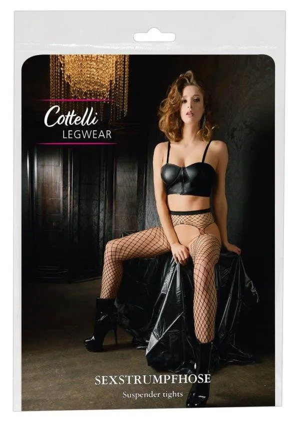 25301551101_verp Cottelli LEGWEAR - Ouvert Straps-Strumpfhose S-L