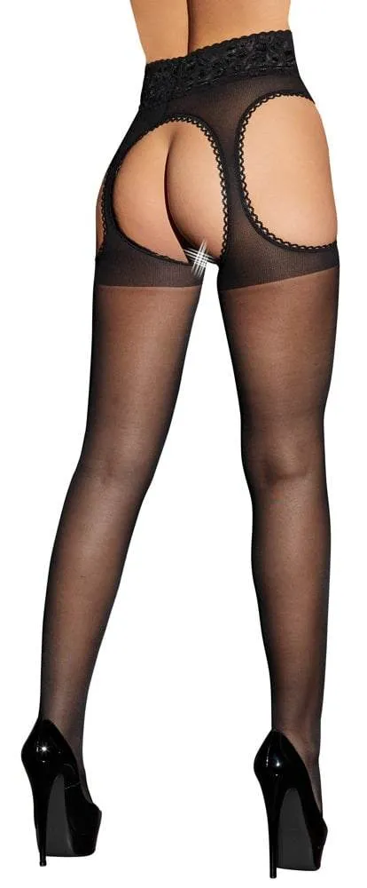 Cottelli LEGWEAR - Verführerische Spitzen-Strumpfhose 2 Cottelli LEGWEAR - Verführerische Spitzen-Strumpfhose 2