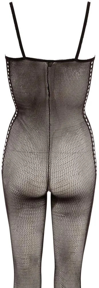 NO:XQSE Catsuit Netz mit Lochmuster, ouvert im Schritt S/M NO:XQSE Catsuit Netz mit Lochmuster, ouvert im Schritt S/M