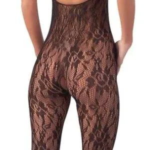 NO:XQSE Catsuit - Schwarzes Netz mit Perlen, ouvert im Schritt L/XL NO:XQSE Catsuit - Schwarzes Netz mit Perlen, ouvert im Schritt L/XL – Bild 3
