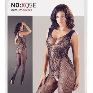 NO:XQSE Netz-Catsuit mit Spitzen-Body, offen im Schritt S-L NO:XQSE Netz-Catsuit mit Spitzen-Body, offen im Schritt S-L – Bild 1