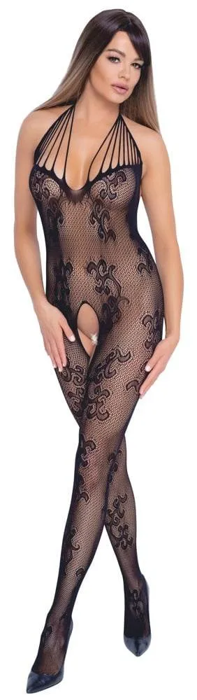 NO:XQSE Netz-Catsuit mit Neckholder S-L NO:XQSE Netz-Catsuit mit Neckholder S-L