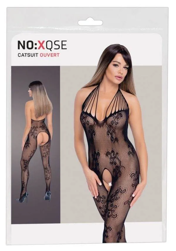 25512921101_verp NO:XQSE Netz-Catsuit mit Neckholder S-L