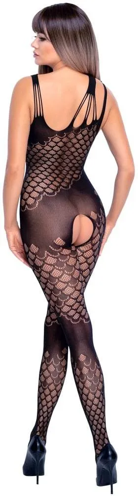 NO:XQSE Catsuit ouvert, Netz-Catsuit mit variablen Trägern S-L NO:XQSE Catsuit ouvert, Netz-Catsuit mit variablen Trägern S-L