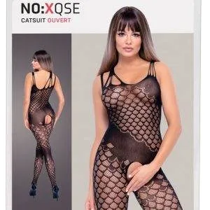 NO:XQSE Catsuit ouvert, Netz-Catsuit mit variablen Trägern S-L NO:XQSE Catsuit ouvert, Netz-Catsuit mit variablen Trägern S-L – Bild 1